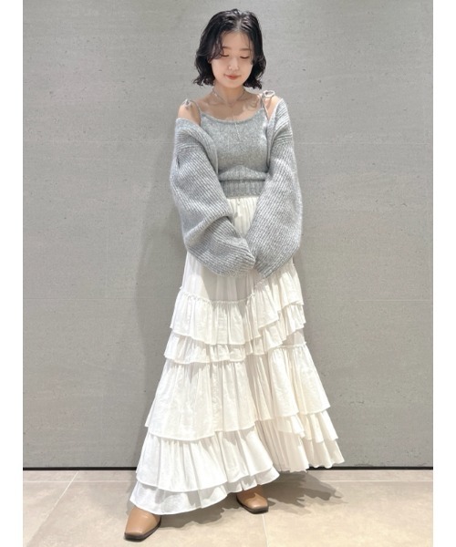 LILY BROWN（リリーブラウン）の「スクエアトゥブーツ（ブーツ・レディース・キャメル/ブラック/アイボリー・MEDIUM/SMALL/LARGE）」の11枚目の写真