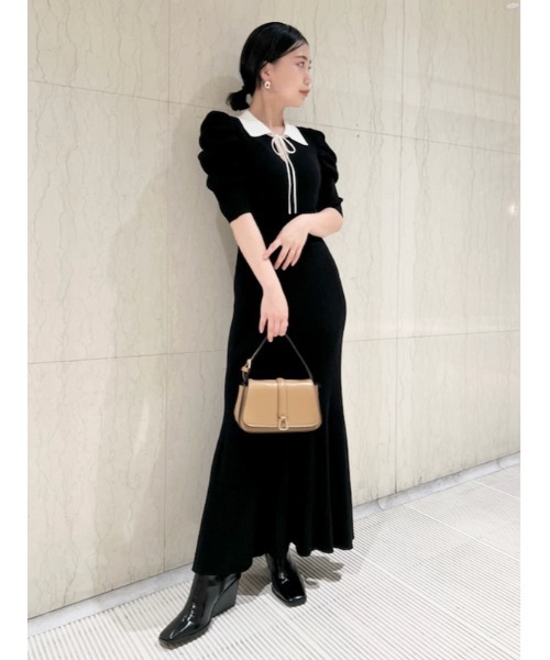 LILY BROWN（リリーブラウン）の「スクエアトゥブーツ（ブーツ・レディース・キャメル/ブラック/アイボリー・MEDIUM/SMALL/LARGE）」の22枚目の写真