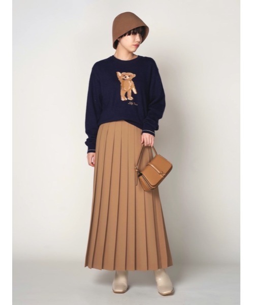 LILY BROWN（リリーブラウン）の「スクエアトゥブーツ（ブーツ・レディース・キャメル/ブラック/アイボリー・MEDIUM/SMALL/LARGE）」の18枚目の写真