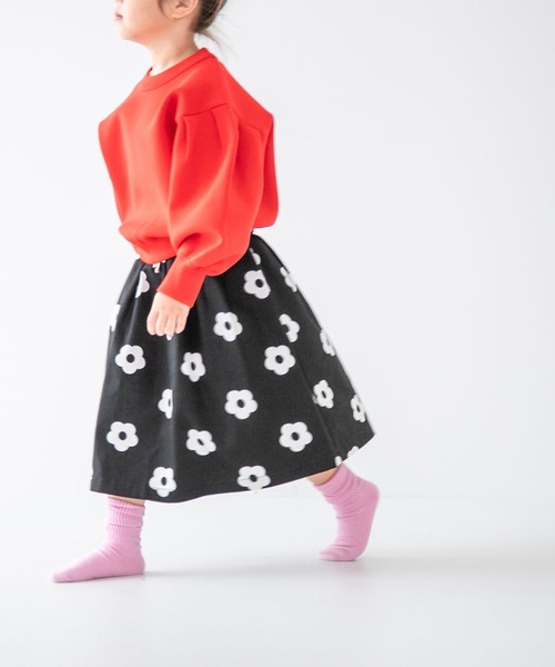 LOWRYS FARM(ローリーズファーム)の「コットンプリントスカート 162191(スカート・キッズ・ブラック/レッド/オフホワイト/ブラック系その他/ホワイト系その他/ブラック系その他2/レオパード・110cm/120cm/130cm/140cm/150cm)」の4枚目の写真