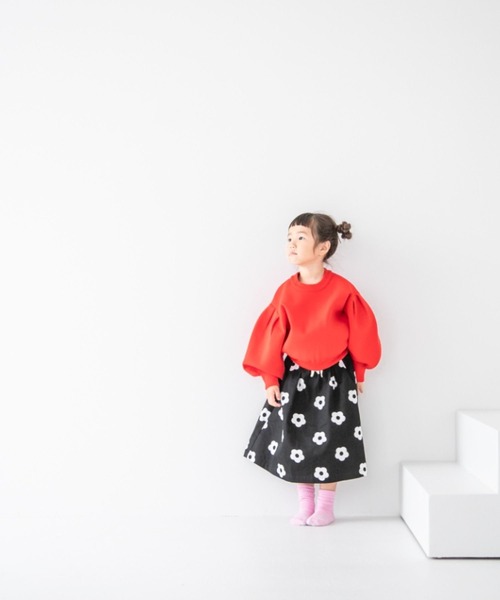 LOWRYS FARM(ローリーズファーム)の「コットンプリントスカート 162191(スカート・キッズ・ブラック/レッド/オフホワイト/ブラック系その他/ホワイト系その他/ブラック系その他2/レオパード・110cm/120cm/130cm/140cm/150cm)」の8枚目の写真