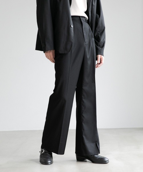 HARE（ハレ）の「TRストレートフレアパンツ(HARE)（スラックス・メンズ・ブラック/グレー/レッド・SMALL/MEDIUM）」の7枚目の写真