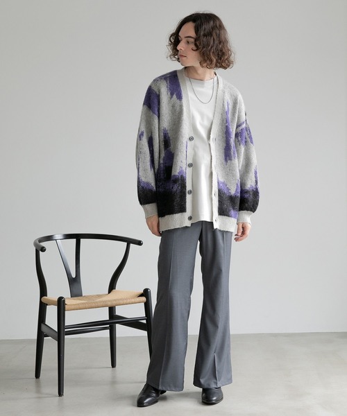 HARE（ハレ）の「TRストレートフレアパンツ(HARE)（スラックス・メンズ・ブラック/グレー/レッド・SMALL/MEDIUM）」の9枚目の写真