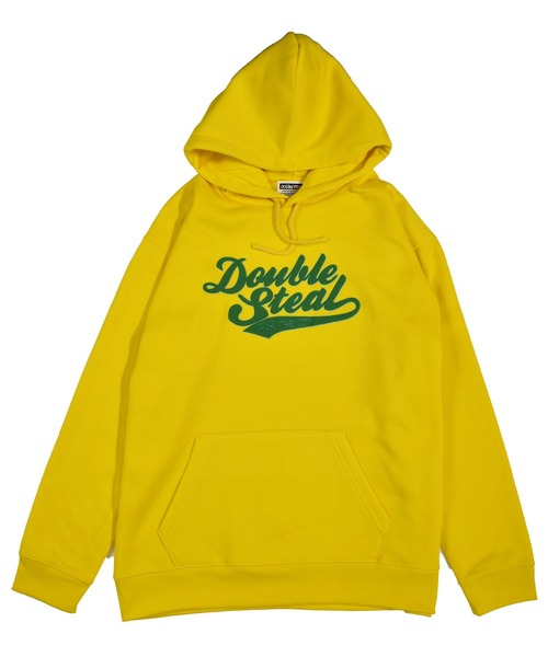 DOUBLE STEAL(ダブルスティール)の「Sparkle LOGO parker 裏起毛パーカー(パーカー・メンズ・ブラック/ホワイト/イエロー・MEDIUM/LARGE/X-LARGE)」の12枚目の写真