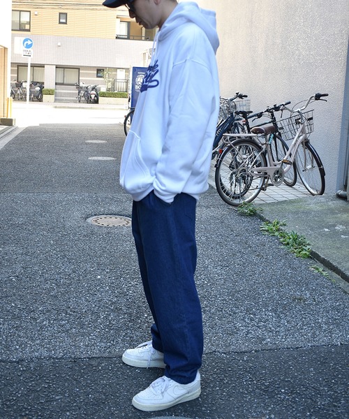 DOUBLE STEAL(ダブルスティール)の「Sparkle LOGO parker 裏起毛パーカー(パーカー・メンズ・ブラック/ホワイト/イエロー・MEDIUM/LARGE/X-LARGE)」の21枚目の写真