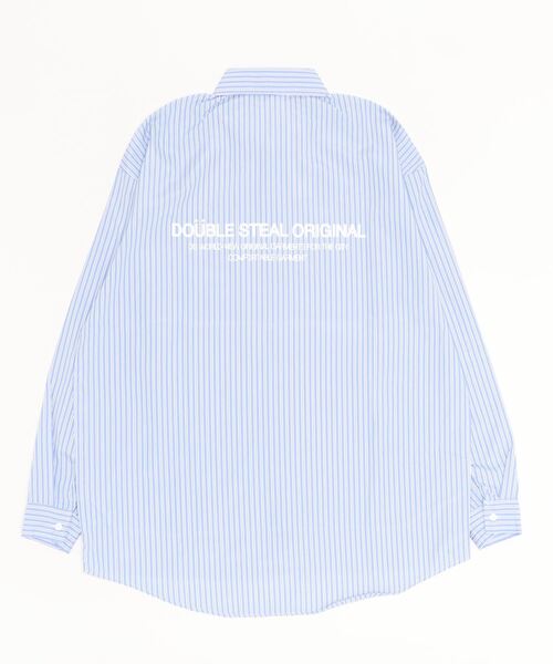 DOUBLE STEAL(ダブルスティール)の「Stripe Shirts 長袖シャツ(シャツ/ブラウス・メンズ・ブルー/ブラック・X-LARGE/MEDIUM/LARGE)」の3枚目の写真