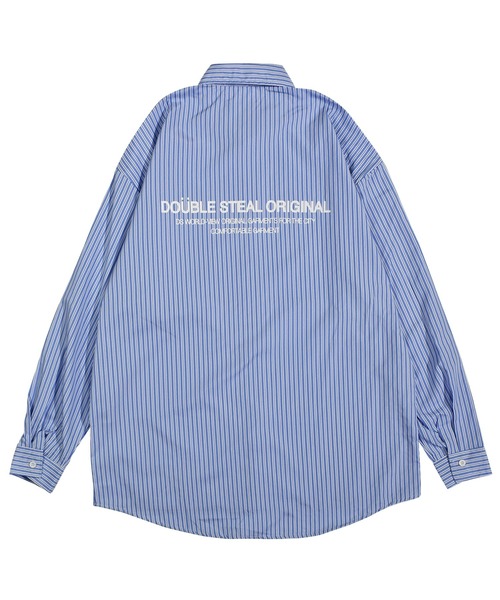DOUBLE STEAL(ダブルスティール)の「Stripe Shirts 長袖シャツ(シャツ/ブラウス・メンズ・ブルー/ブラック・X-LARGE/MEDIUM/LARGE)」の10枚目の写真