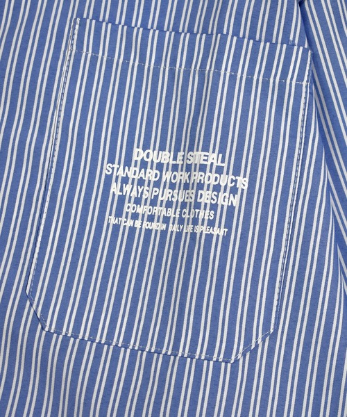 DOUBLE STEAL(ダブルスティール)の「Stripe Shirts 長袖シャツ(シャツ/ブラウス・メンズ・ブルー/ブラック・X-LARGE/MEDIUM/LARGE)」の15枚目の写真