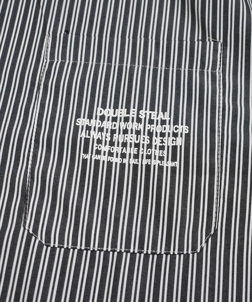 DOUBLE STEAL(ダブルスティール)の「Stripe Shirts 長袖シャツ(シャツ/ブラウス・メンズ・ブルー/ブラック・X-LARGE/MEDIUM/LARGE)」の16枚目の写真