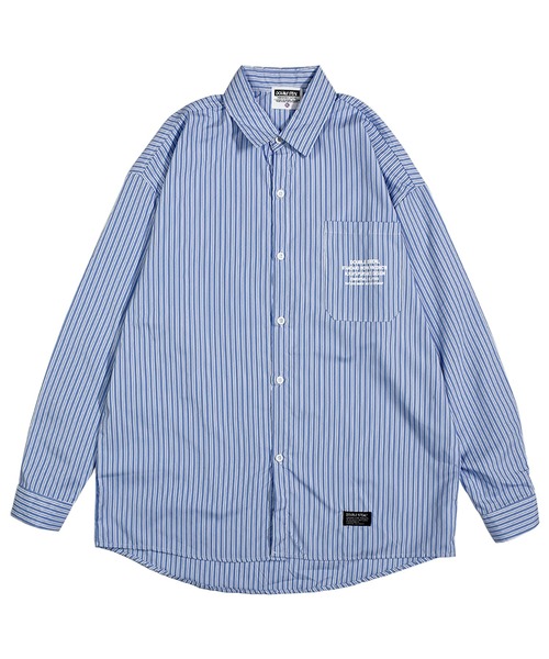 DOUBLE STEAL(ダブルスティール)の「Stripe Shirts 長袖シャツ(シャツ/ブラウス・メンズ・ブルー/ブラック・X-LARGE/MEDIUM/LARGE)」の9枚目の写真