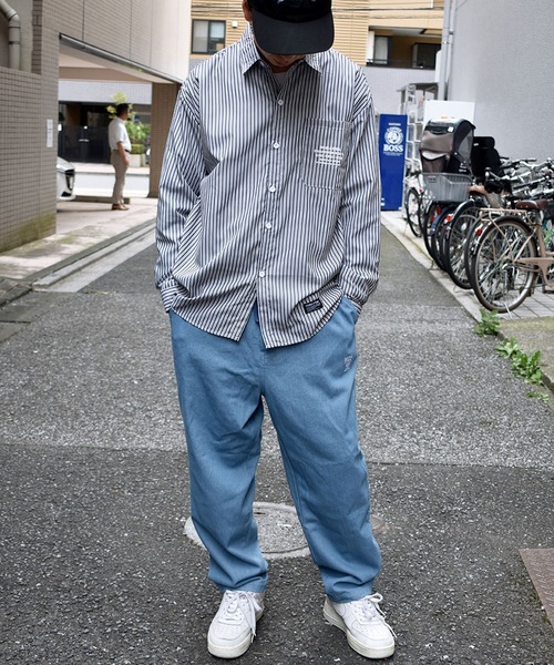 DOUBLE STEAL(ダブルスティール)の「Stripe Shirts 長袖シャツ(シャツ/ブラウス・メンズ・ブルー/ブラック・X-LARGE/MEDIUM/LARGE)」の19枚目の写真