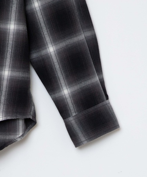 WEGO（ウィゴー）の「WEGO/オンブレチェックBIGシャツ（シャツ/ブラウス・メンズ・ブルー系その他2/ブラック系その他2・LARGE/MEDIUM）」の22枚目の写真