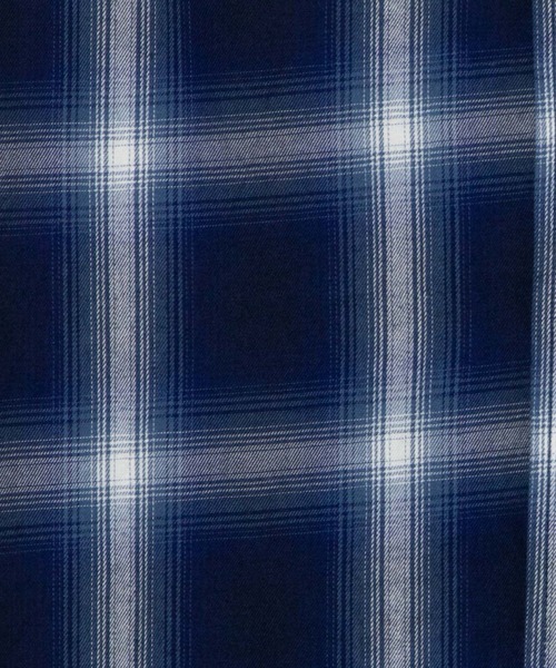 WEGO（ウィゴー）の「WEGO/オンブレチェックBIGシャツ（シャツ/ブラウス・メンズ・ブルー系その他2/ブラック系その他2・LARGE/MEDIUM）」の16枚目の写真