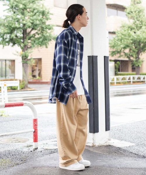 WEGO（ウィゴー）の「WEGO/オンブレチェックBIGシャツ（シャツ/ブラウス・メンズ・ブルー系その他2/ブラック系その他2・LARGE/MEDIUM）」の11枚目の写真