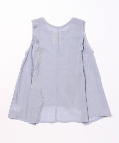 B:MING by BEAMS（ビーミングバイビームス）の「＜InRed 9月号掲載＞ビーミング by ビームス / サーキュラー ノースリーブブラウス（シャツ/ブラウス・レディース・ホワイト/ブラック/サックスブルー・ONE SIZE）」の18枚目の写真