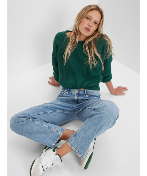 GAP（ギャップ）の「シェーカーステッチ ポケット セーター（ニット/セーター・レディース・ブラック/その他3/その他/その他1/ブルー/その他2・L/XL/S/M/XS/XXS）」の11枚目の写真