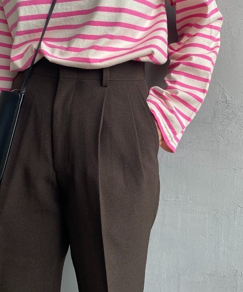 THE SHINZONE（ザ　シンゾーン）の「[THE SHINZONE/ザ シンゾーン] クライスラーパンツ（スラックス・レディース・ブラック/ブラウン/グレー・0/34/32）」の8枚目の写真