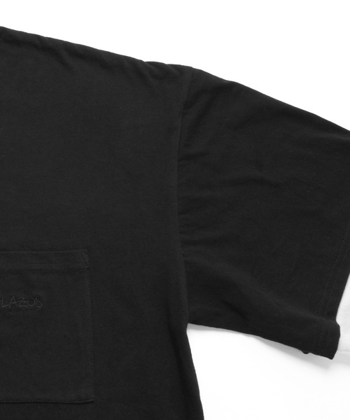 GLAZOS（グラソス）の「ビッグシルエット・袖レイヤードポケット刺繍Tシャツ（Tシャツ/カットソー・キッズ・ブラック/チャコールグレー/パープル・140cm/160cm/150cm/170cm）」の12枚目の写真