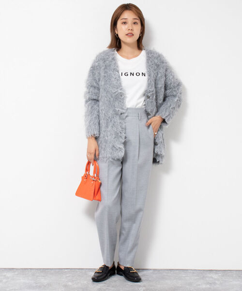 NOLLEY’S（ノーリーズ）の「ウォッシャブルハイウエストパンツ（その他パンツ・レディース・ネイビー/オフホワイト/ミント/グレイッシュベージュ/ベージュ/ブルー・38/36/34）」の21枚目の写真