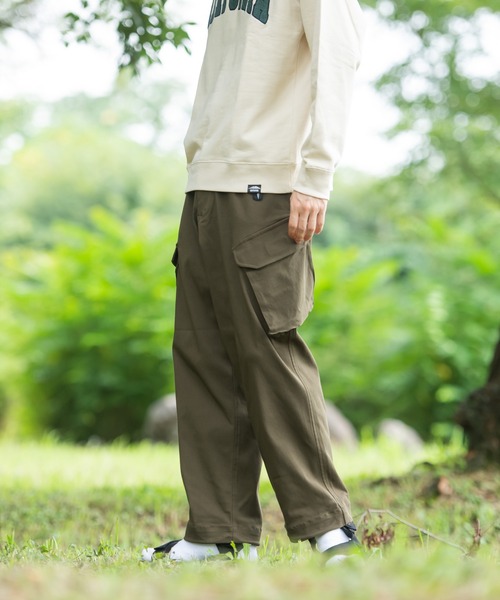 OUTDOOR PRODUCTS(アウトドアプロダクツ)の「【OUTDOOR PRODUCTS/アウトドアプロダクツ】10倍ストレッチ 裾ドローコード ワイドカーゴパンツ(カーゴパンツ・メンズ・ブラック/ベージュ/カーキ・LARGE/X-LARGE/SMALL/MEDIUM)」の9枚目の写真