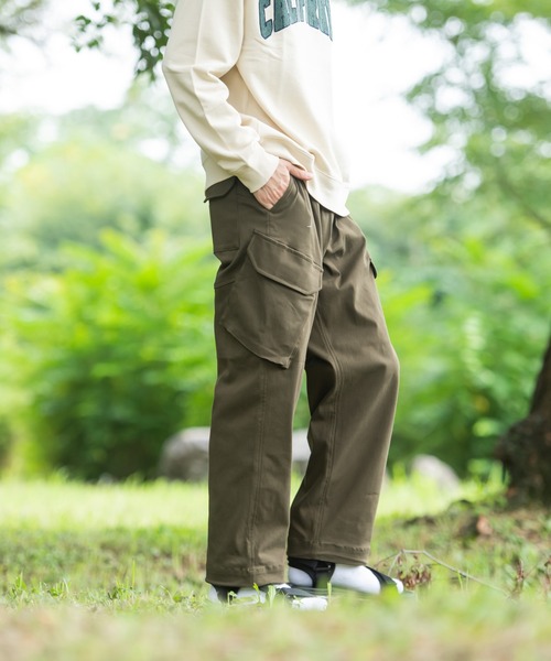 OUTDOOR PRODUCTS(アウトドアプロダクツ)の「【OUTDOOR PRODUCTS/アウトドアプロダクツ】10倍ストレッチ 裾ドローコード ワイドカーゴパンツ(カーゴパンツ・メンズ・ブラック/ベージュ/カーキ・LARGE/X-LARGE/SMALL/MEDIUM)」の13枚目の写真