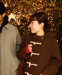 BEAMS BOY / メルトン ロング ダッフルコート