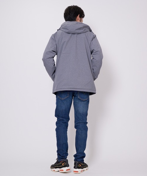 Blue Standard (ブルースタンダード)の「【Blue Standard/ブルースタンダード】耐水圧10,000mm 裏シャギーフリース使い 超撥水防風ストレッチジャケット マウンテンジャケット(マウンテンパーカー・メンズ・ネイビー/ブラック/ターコイズブルー/杢グレー・SMALL/MEDIUM/LARGE/X-LARGE/XX-LARGE)」の8枚目の写真