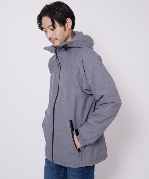 Blue Standard (ブルースタンダード)の「【Blue Standard/ブルースタンダード】耐水圧10,000mm 裏シャギーフリース使い 超撥水防風ストレッチジャケット マウンテンジャケット(マウンテンパーカー・メンズ・ネイビー/ブラック/ターコイズブルー/杢グレー・SMALL/MEDIUM/LARGE/X-LARGE/XX-LARGE)」の11枚目の写真