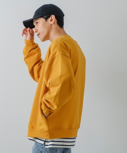 improves（インプローブス）の「裏起毛 クルーネック スウェット カーディガン（カーディガン/ボレロ・メンズ・杢グレー/マスタード/ブラック・LARGE/MEDIUM）」の8枚目の写真