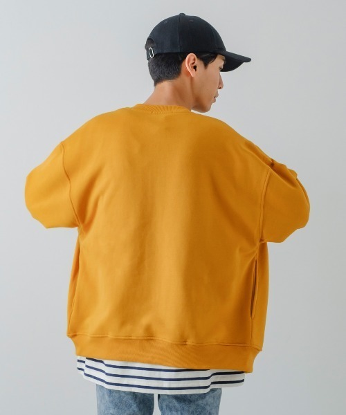 improves（インプローブス）の「裏起毛 クルーネック スウェット カーディガン（カーディガン/ボレロ・メンズ・杢グレー/マスタード/ブラック・LARGE/MEDIUM）」の9枚目の写真