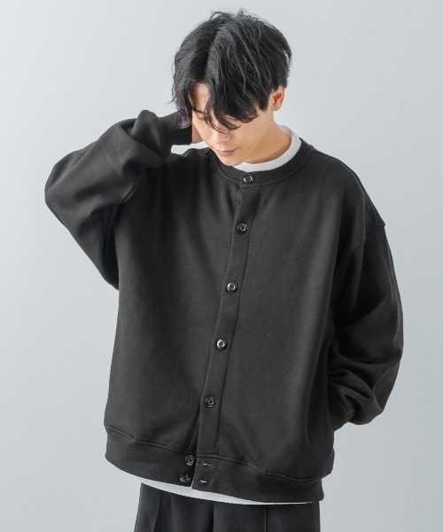 improves（インプローブス）の「裏起毛 クルーネック スウェット カーディガン（カーディガン/ボレロ・メンズ・杢グレー/マスタード/ブラック・LARGE/MEDIUM）」の17枚目の写真