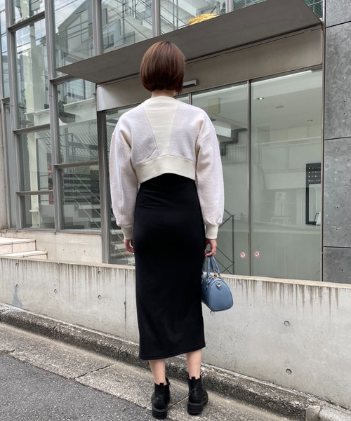 CIAOPANIC（チャオパニック）の「【CPC SCAMP】ウールショートスウェット（スウェット・レディース・チャコールグレー/オフホワイト/カーキ・FREE）」の17枚目の写真