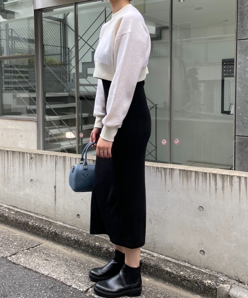 CIAOPANIC（チャオパニック）の「【CPC SCAMP】ウールショートスウェット（スウェット・レディース・チャコールグレー/オフホワイト/カーキ・FREE）」の10枚目の写真