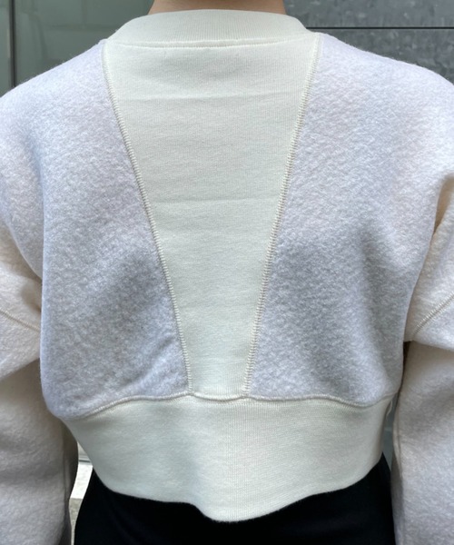 CIAOPANIC（チャオパニック）の「【CPC SCAMP】ウールショートスウェット（スウェット・レディース・チャコールグレー/オフホワイト/カーキ・FREE）」の15枚目の写真