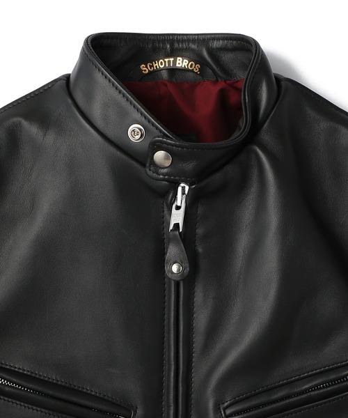 Schott（ショット）の「Schott(ショット) 641XX 60'S STAND RIDERS/ライダース レザージャケット（ライダースジャケット・メンズ・ブラック・42）」の5枚目の写真