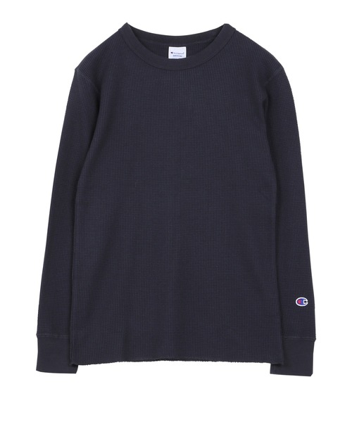 Champion（チャンピオン）の「Champion チャンピオン BASIC Cotton USA メンズ クルーネック ロンT（Tシャツ/カットソー・メンズ・ホワイト/グレー/カーキ/ネイビー/ブラック/チャコールグレー・X-LARGE/LARGE/MEDIUM/SMALL）」の6枚目の写真