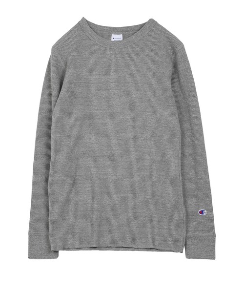 Champion（チャンピオン）の「Champion チャンピオン BASIC Cotton USA メンズ クルーネック ロンT（Tシャツ/カットソー・メンズ・ホワイト/グレー/カーキ/ネイビー/ブラック/チャコールグレー・X-LARGE/LARGE/MEDIUM/SMALL）」の4枚目の写真