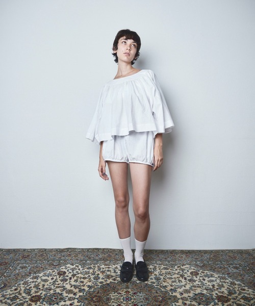 papier（パピエ）の「papier/パピエ/Carrie shirts（シャツ/ブラウス・レディース・グレー/ホワイト・FREE）」の18枚目の写真