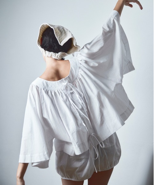papier（パピエ）の「papier/パピエ/Carrie shirts（シャツ/ブラウス・レディース・グレー/ホワイト・FREE）」の19枚目の写真