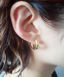 金属アレルギー対応 【サージカルステンレス】シンプル フープ ピアス