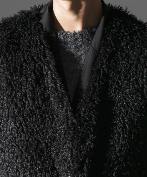 Adoon plain（アドーンプレーン）の「【Adoon plain】フェイクファーベスト（ベスト・メンズ・ブラック・MEDIUM/LARGE）」の12枚目の写真