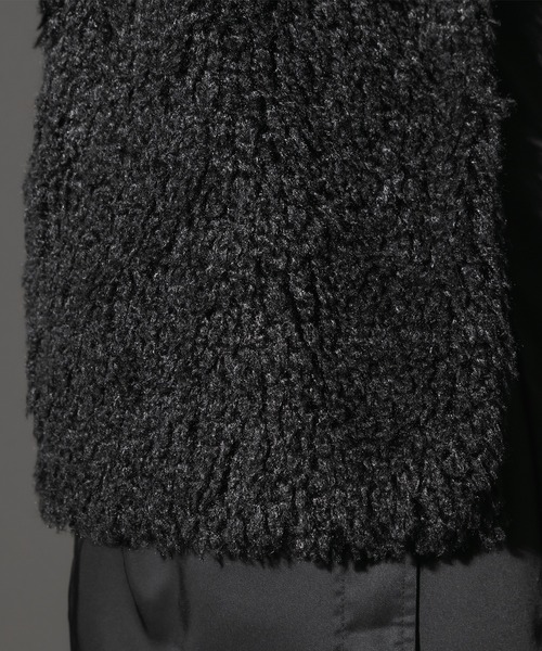 Adoon plain（アドーンプレーン）の「【Adoon plain】フェイクファーベスト（ベスト・メンズ・ブラック・MEDIUM/LARGE）」の15枚目の写真