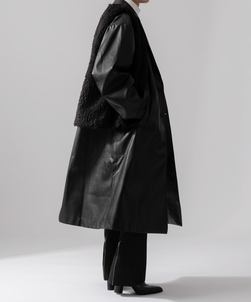 Adoon plain（アドーンプレーン）の「【Adoon plain】フェイクファーベスト（ベスト・メンズ・ブラック・MEDIUM/LARGE）」の19枚目の写真