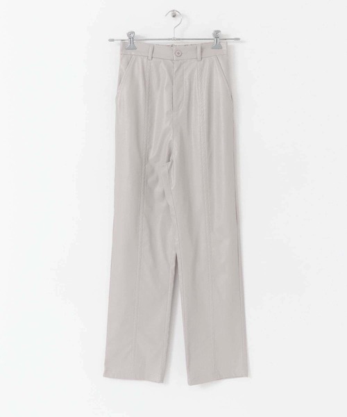 パンツ ayml セール】フェイクレザーセンターシームパンツ(その他パンツ