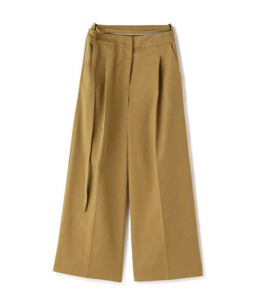 N.(N. Natural Beauty Basic)(エヌエヌナチュラルビューティーベーシック)の「◆ロングストラップベルトワイドパンツ(スラックス・レディース・ブラック/ベージュ・MEDIUM)」の21枚目の写真