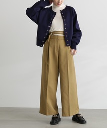 N.（N. Natural Beauty Basic） | ◆ロングストラップベルトワイドパンツ(スラックス)