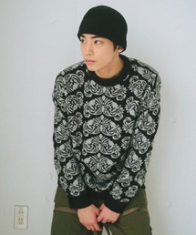 WHIMSIC | 【UNISEX】アラベスクパターンジャガードニットプルオーバー(ニット/セーター)