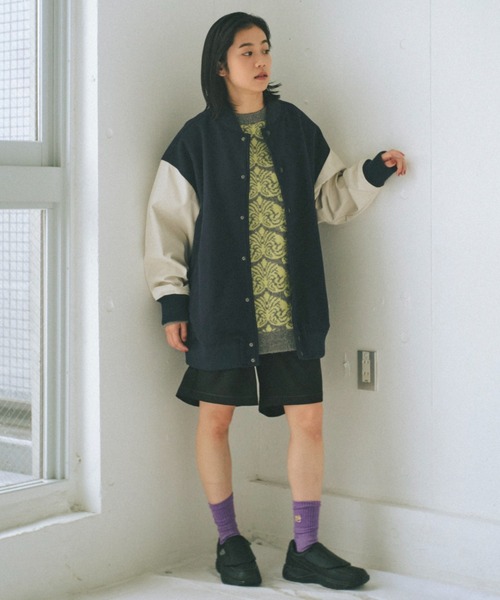WHIMSIC(ウィムジック)の「【UNISEX】アラベスクパターンジャガードニットプルオーバー(ニット/セーター・メンズ・ブラック/グレー/キャメル・FREE)」の15枚目の写真