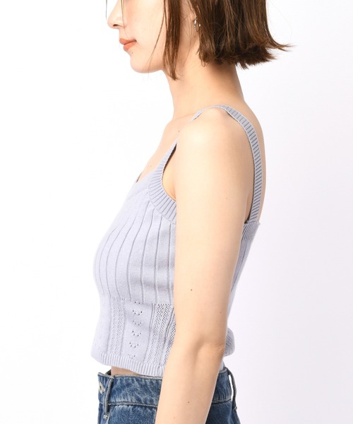 SPIRALGIRL（スパイラルガール）の「ニットジャケットアンサンブル（アンサンブル・レディース・パープル/ホワイト/ブラック・FREE）」の16枚目の写真