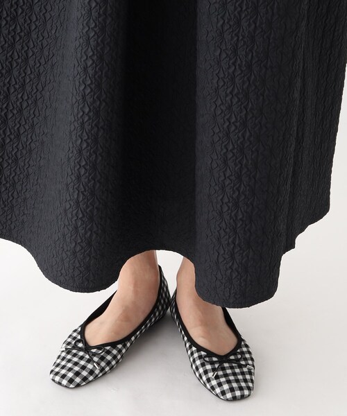 OPAQUE.CLIP(オペークドットクリップ)の「◆ふくれジャカード キャミワンピース(ワンピース・レディース・ブルー/ブラック・36/38)」の18枚目の写真